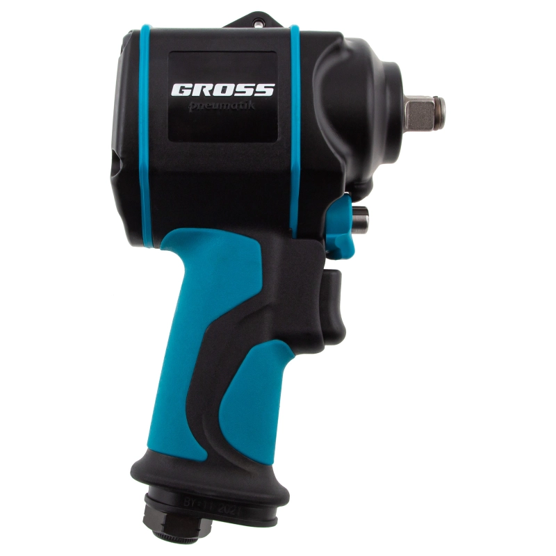 Гайковерт пневматический ударный G985K2, 1/2, 610Нм 9000 об/мин, с набором 17 предметов Gross (57445)