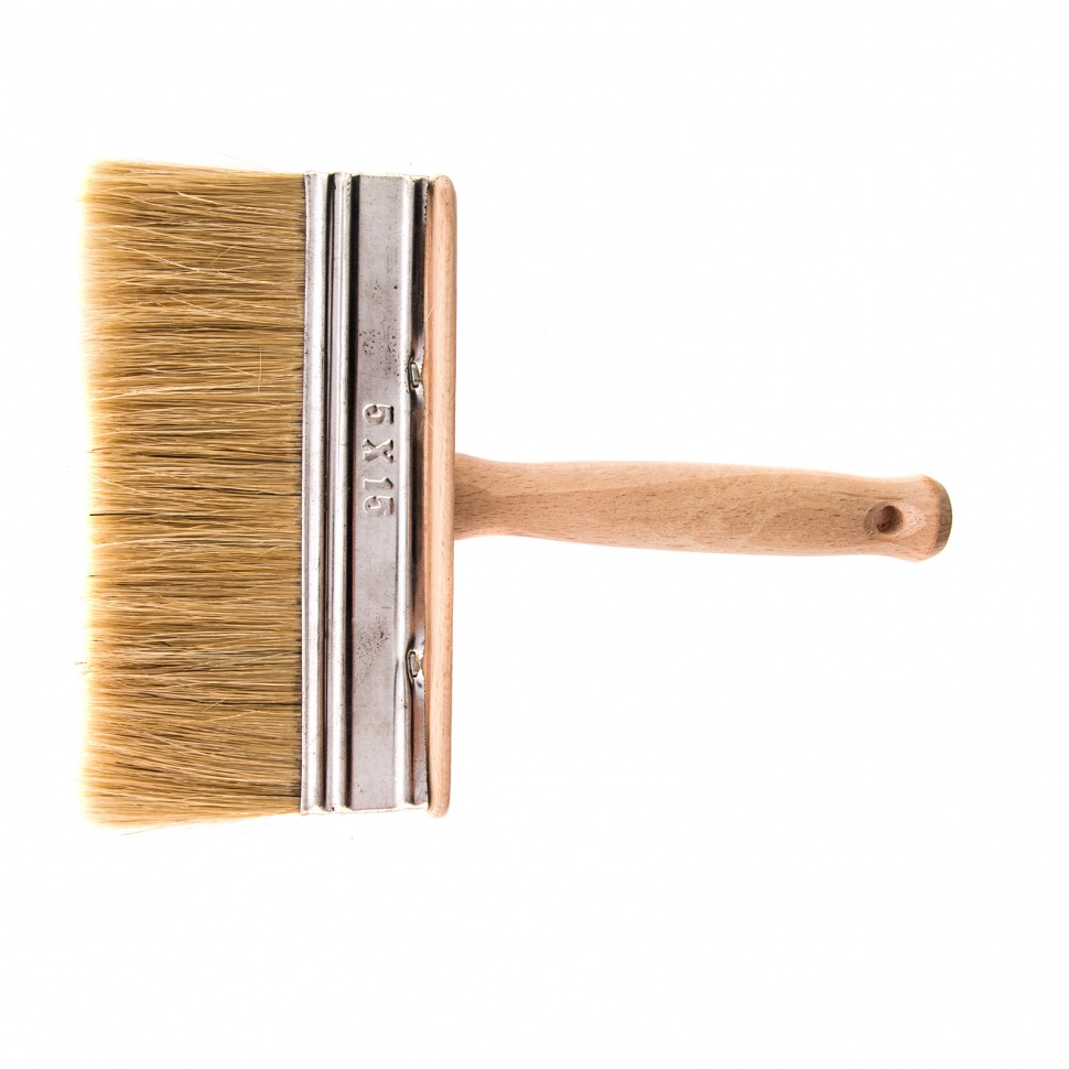 Кисть-ракля, 50 х 150 мм, натуральная щетина, деревянный корпус, деревянная ручка (84082)