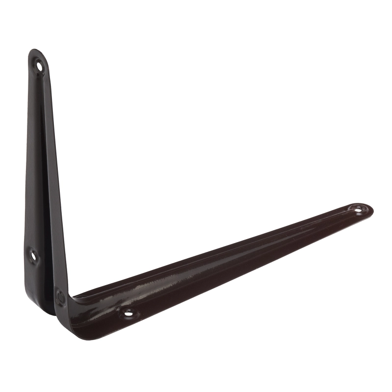 Кронштейн угловой с ребром, 150 х 200 мм, коричневый Сибртех (94024)
