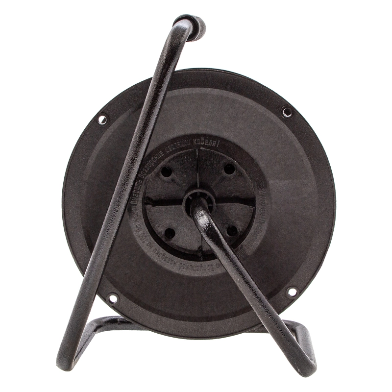 Удлинитель силовой 30 м, 16А, тип УХ10, ПВС, усиленный, на кабельной катушке, 4 розетки без заземления Сибртех (95868)