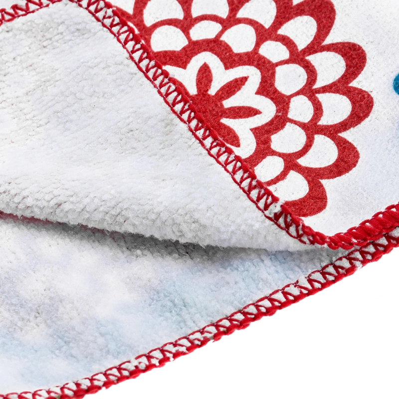 Салфетка из микрофибры универсальная, 300 х 300 мм, с цветами, Home Palisad (923435)