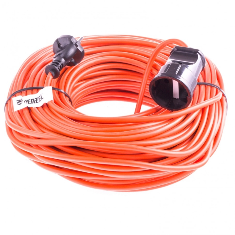 Удлинитель-шнур силовой, 50 м, 1 розетка, 10 A, серия УХ10 Denzel (95913)