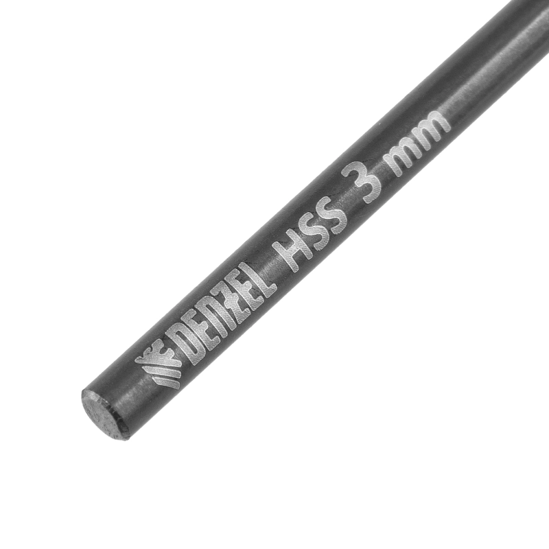 Сверло по металлу, 3 мм, HSS-Tin, Golden Tip, 10 шт. Denzel (717205)
