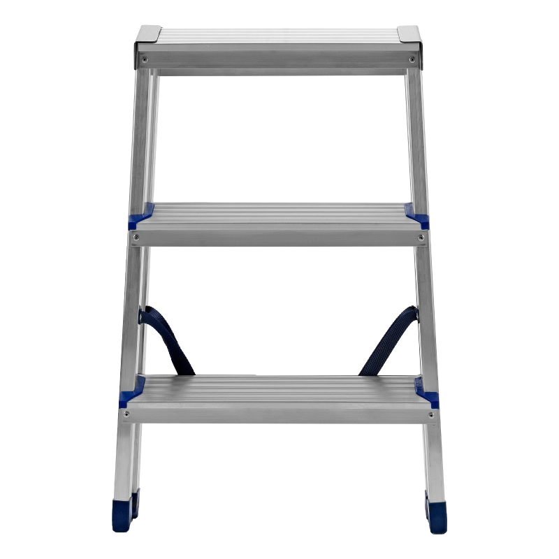 Стремянка двусторонняя 3 ступени, алюминиевая, Сибртех (97923)