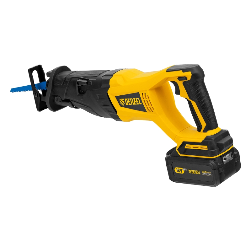 Пила сабельная аккумуляторная бесщет BRC-120,  18В Li-Ion Denzel (28460)