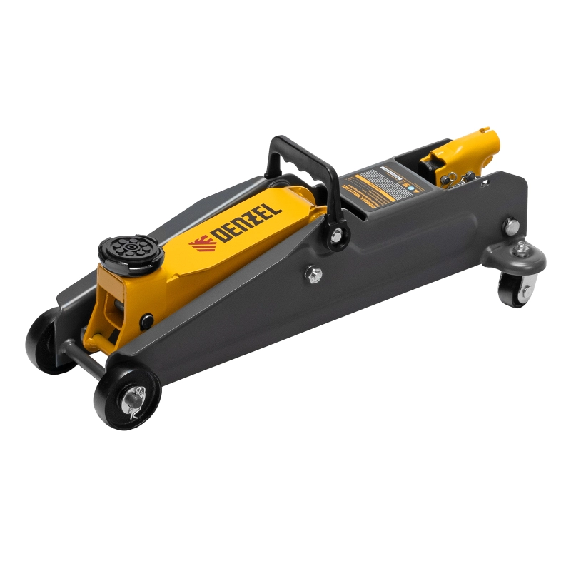 Домкрат гидравлический подкатной, 2 т, 135-385 мм Denzel (51230)