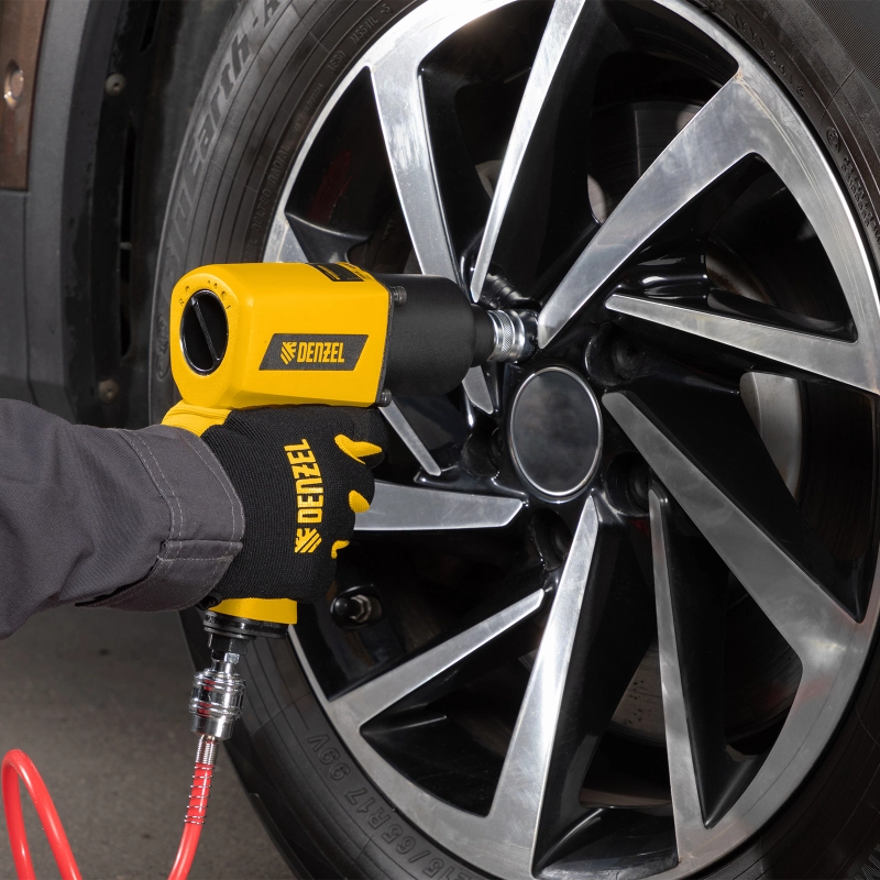 Ударный пневмогайковерт IW1500SP, 1/2", 8800 об/мин, 1490 Нм Denzel (57474)