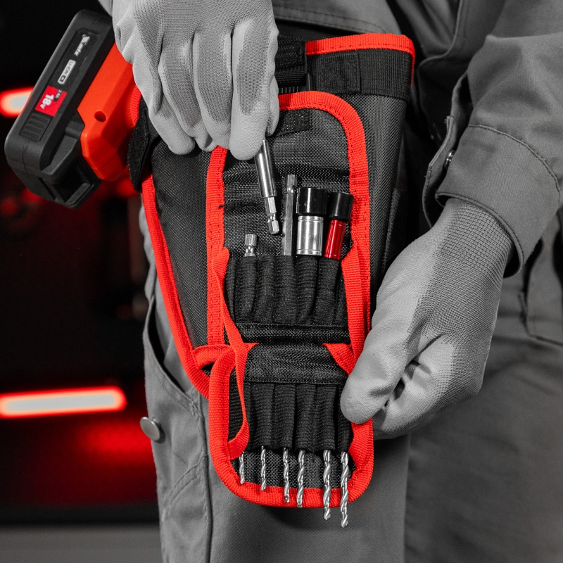 Кобура для шуруповерта с карманом для бит и сверл Matrix (90243)