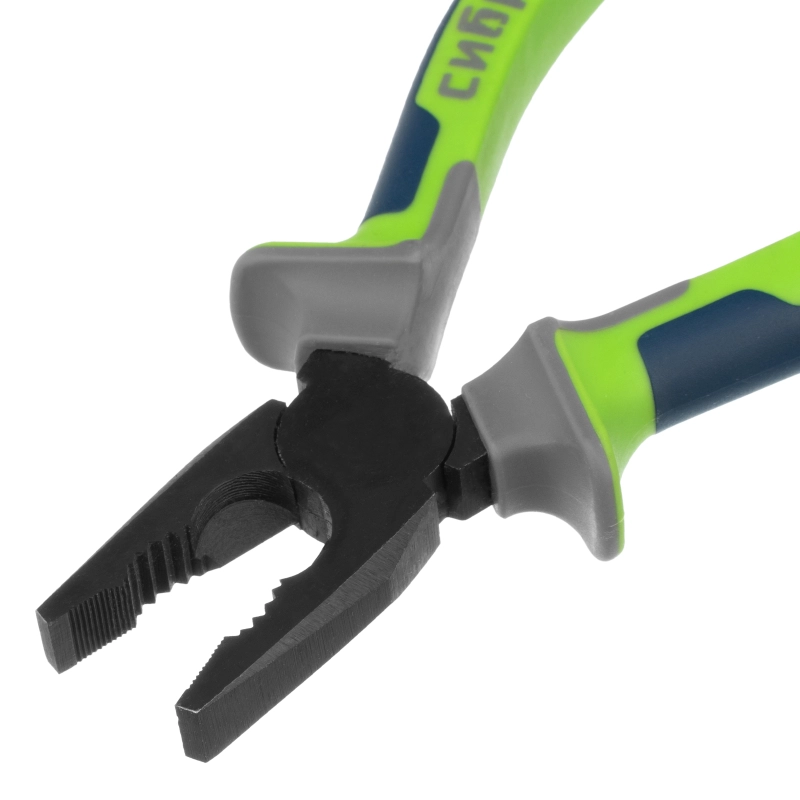 Плоскогубцы комбинированные, 180 мм, фосфатирование, трехкомпонентные рукоятки Сибртех (17054)