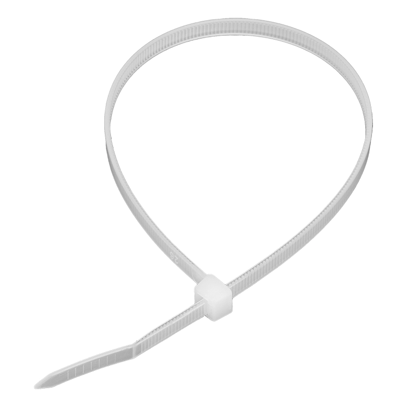 Хомуты, 300 x 4.8 мм, пластиковые, белые, 100 шт Сибртех (45536)