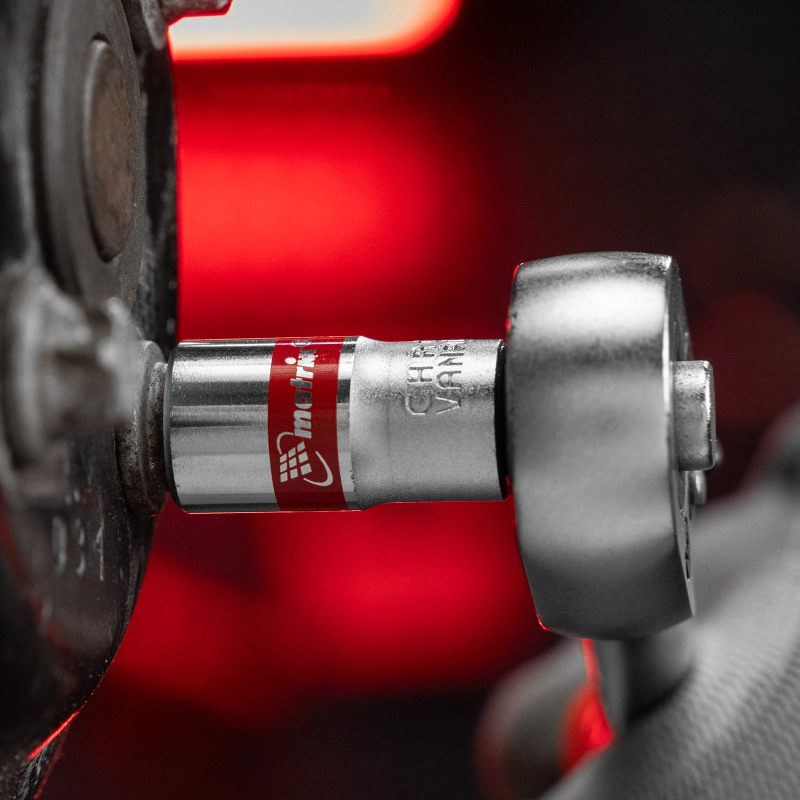 Набор торцевых головок, 1/4", 12 гранные, CrV, 4-13мм, 10 штук Matrix (13594)