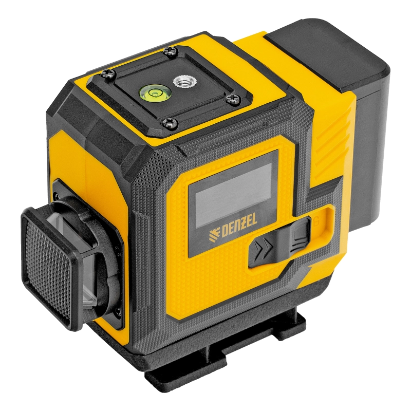 Лазерный уровень мультипризменный DLV-360-3T, 30 м, зеленый луч, Li-Ion 2,4 Aч, штатив  Denzel (350805)