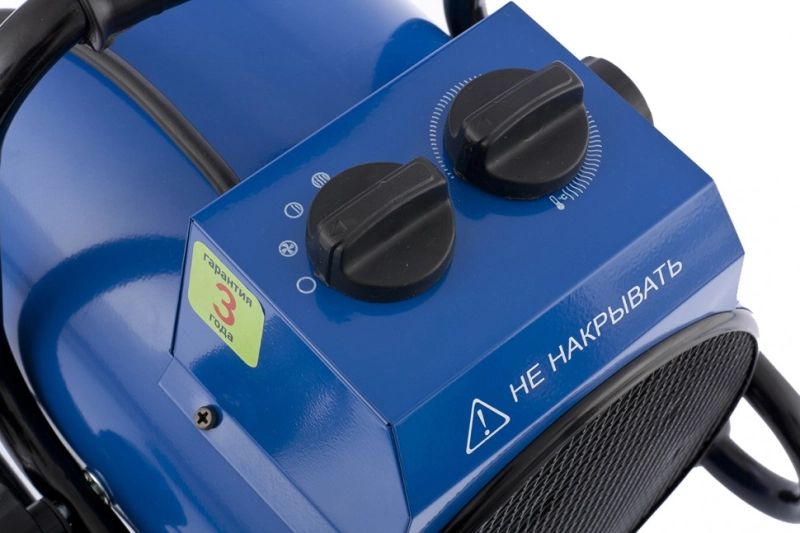 Тепловая пушка ТВ-3 (тепловентилятор) 220 В, 3 режима, вентилятор, 1500-3000 Вт Сибртех (96433)