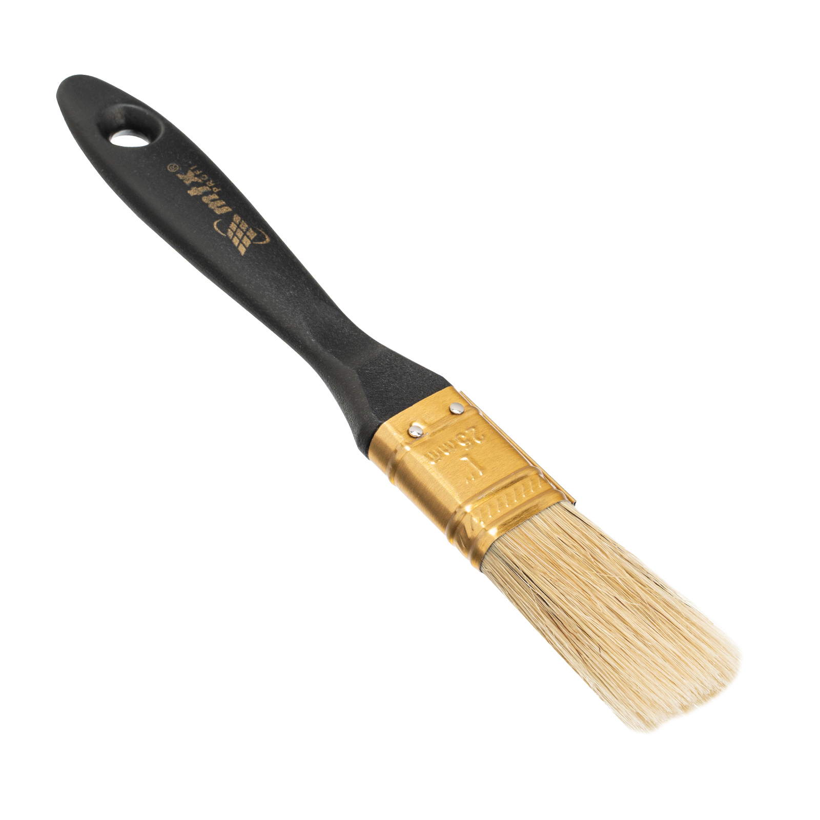 Кисть плоская "Профи" 1", натуральная щетина, пластмассовая ручка MTX (83160)