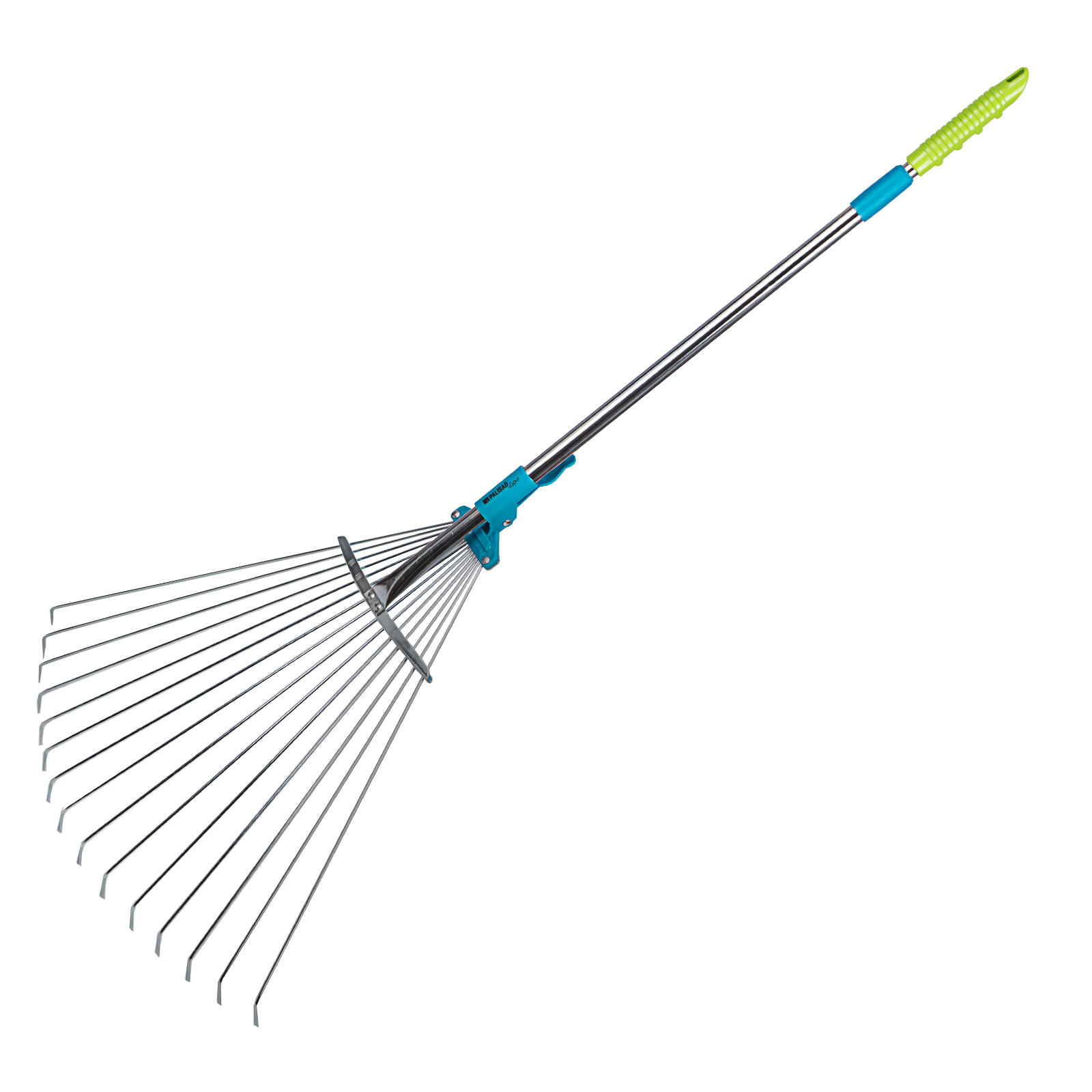 Грабли веерные стальные, 190 - 600 х 790 - 1620 мм,15 зубьев, раздвижные,стальной черенок, Luxe, Palisad (61787)