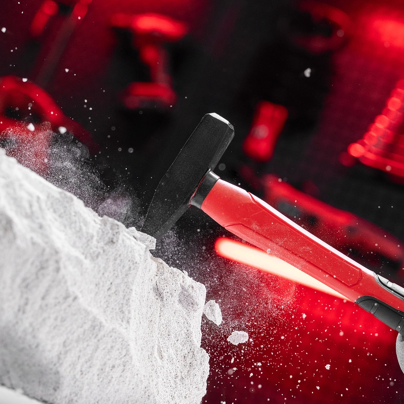 Молоток слесарный optimal, 200 г, фибергласовая обрезиненная рукоятка, квадратный боек Matrix (10366)