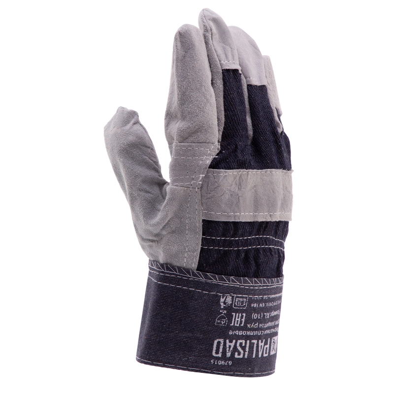 Перчатки спилковые комбинированные, размер XL, Palisad (679015)