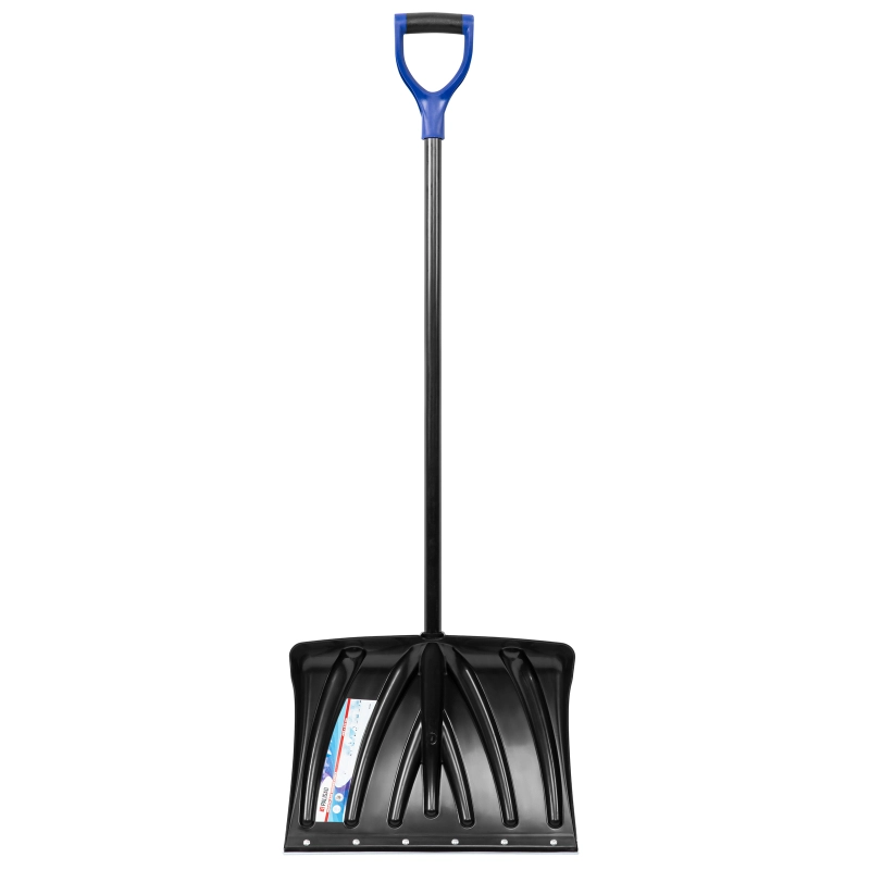 Лопата для уборки снега пластиковая, 460 х 335 х 1300 мм, металлопластиковый черенок, Palisad (61591)