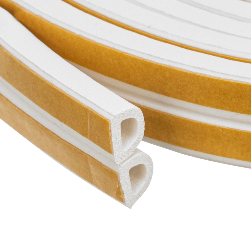 Уплотнитель, 6 м, профиль "D", белый Сибртех (93935)