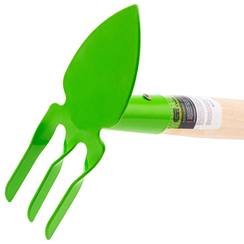 Мотыжка комбинированная, 60 х 380 мм, стальная, деревянная рукоятка, Агроном, Сибртех (62306)