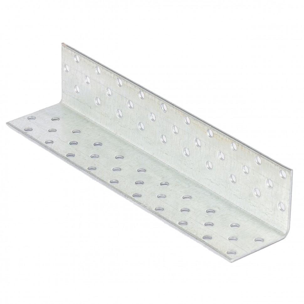 Крепежный уголок равносторонний  2 мм,   KUR 40 x 40 x 200 мм Сибртех (46588)