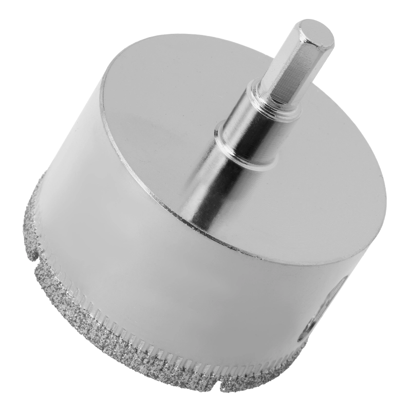 Сверло по керамической плитке и стеклу, 50 х 55 мм, шестигранный хвостовик, с центрующим сверлом Сибртех (72722)