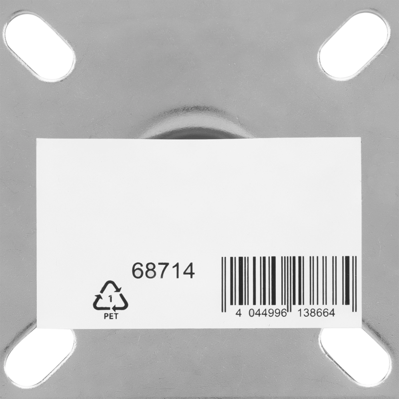 Колесо поворотное D 75 мм, крепление  платформенное Сибртех (68714)