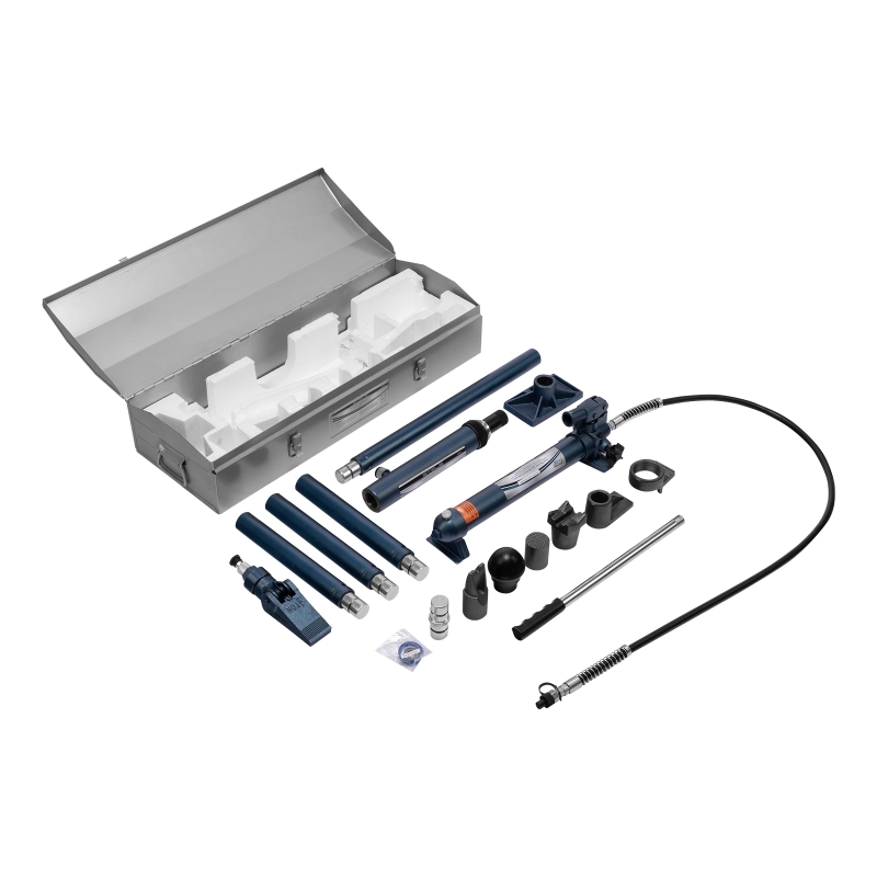 Растяжка гидравлическая, 10 т, набор из 17 предметов, 7 сменных насадок, в металлическом кейсе Stels (51353)