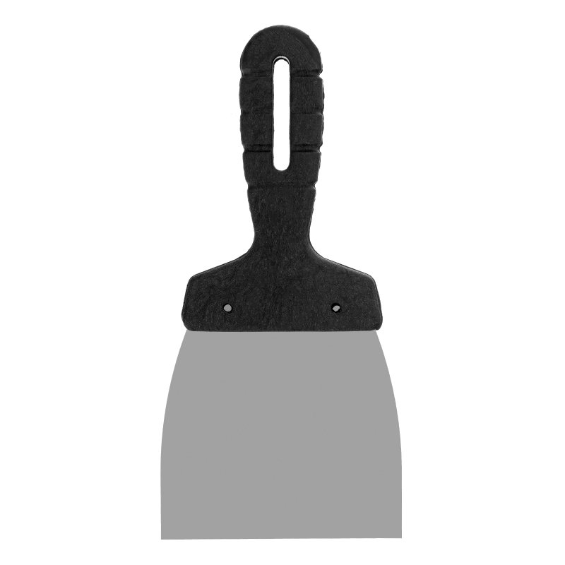 Шпательная лопатка из нержавеющей стали, 100 мм, пластмассовая ручка Сибртех (85435)