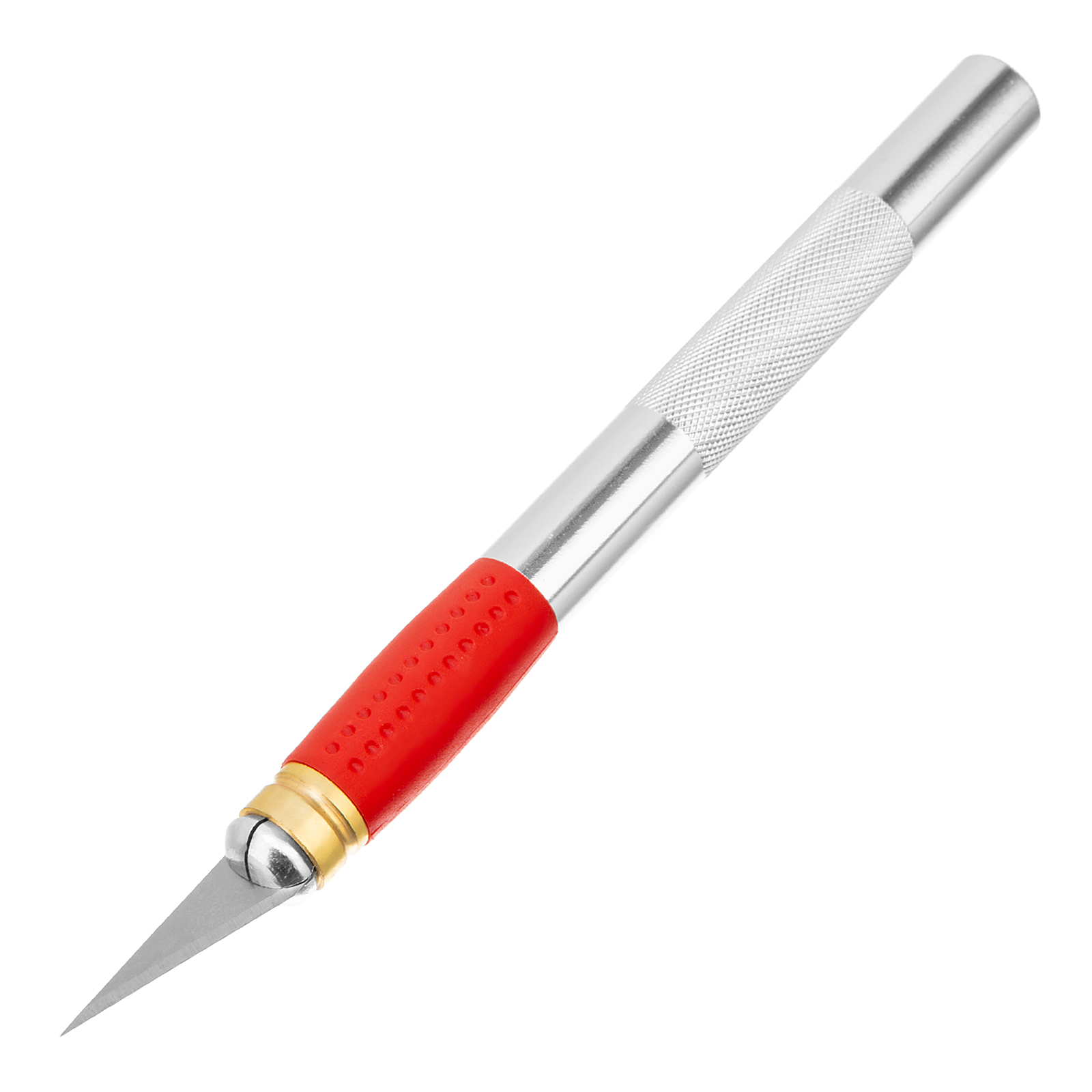 Нож для дизайнерских работ, двухкомпонентная рукоятка, 5 запасных лезвий Matrix (78855)