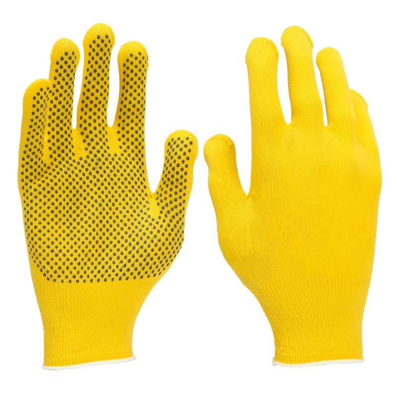 Перчатки в наборе, 4 пары, цвета в ассортименте, ПВХ точка, L, Palisad (67852)