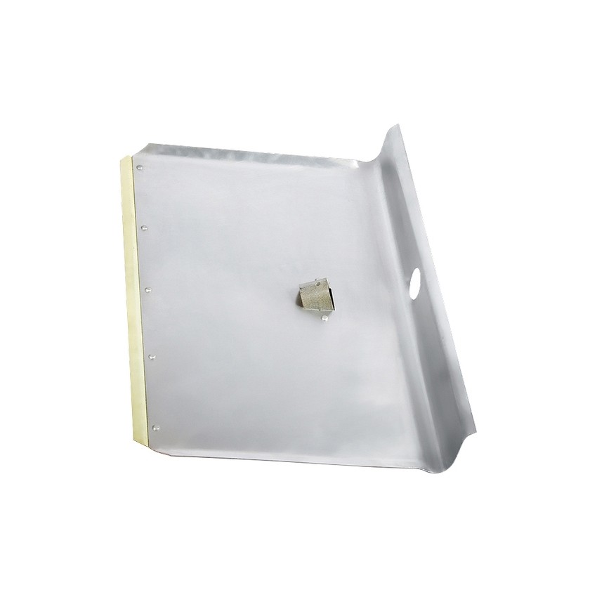 Лопата для уборки снега тротуарная, алюминиевая, 400 х 400 мм, без черенка, Сибртех (61543)