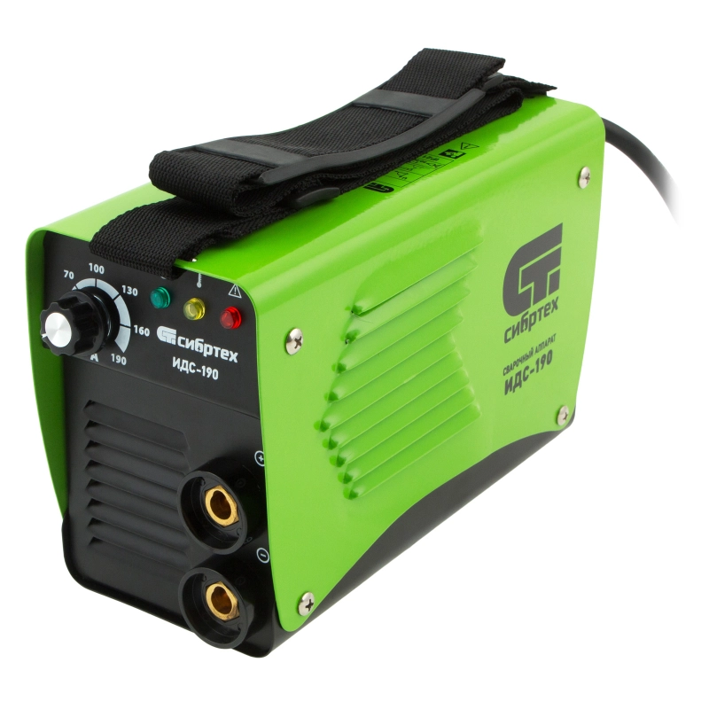 Аппарат инверторный дуговой сварки ИДС-190, 190 А, ПВ 80%, диаметр электрода 1.6-4 мм Сибртех (94376)