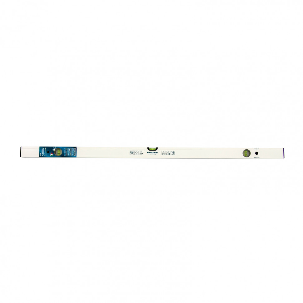 Уровень алюминиевый, 1200 мм, фрезерованный, 3 глазка, магнитный Gross (33674)