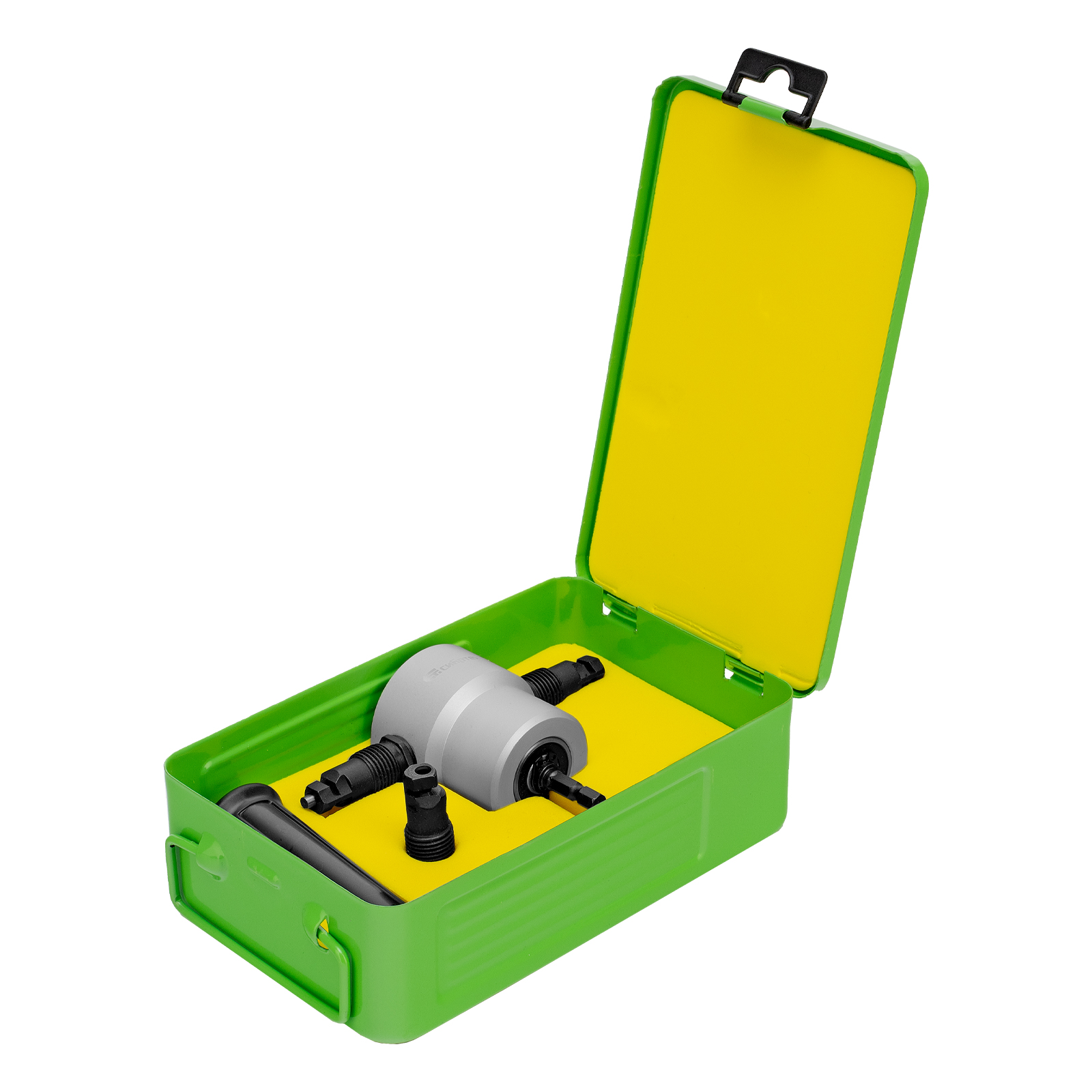 Насадка на дрель для резки листового металла до 1.8 мм металлический кейс Сибртех (78303)