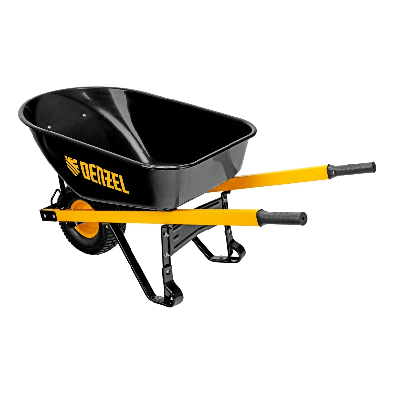 Тачка строительная, усиленная, объем 140 л, 230 кг, колесо 15х6.00-6 Denzel (68999)