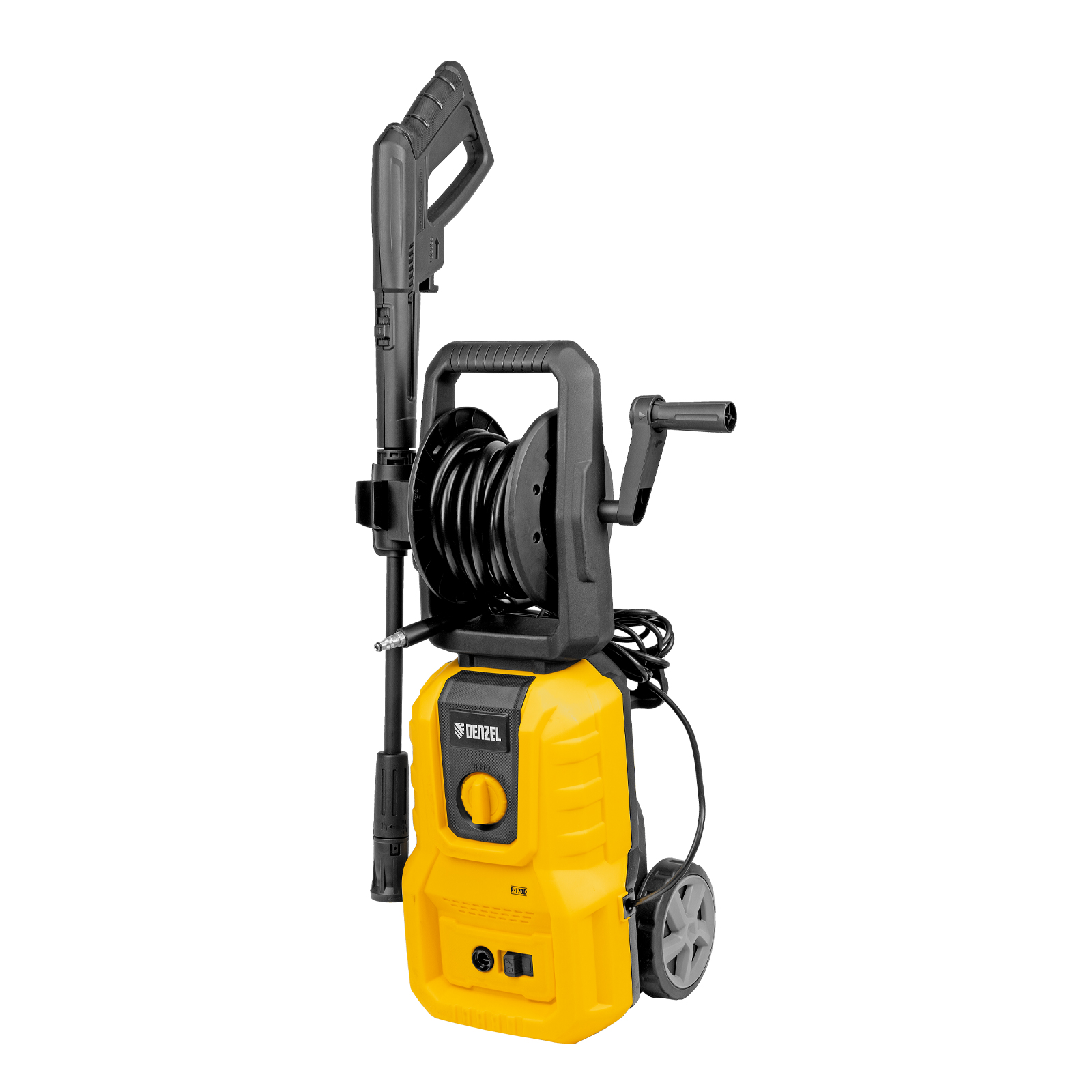 Моечная машина высокого давления R-170D, 1800 Вт, 170 бар, 380 л/ч, с барабаном// Denzel (58263)