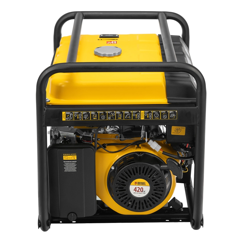 Генератор бензиновый PS 70 EA, 7.0 кВт, 230 В, 25 л, коннектор автоматики, электростартер Denzel (946894)