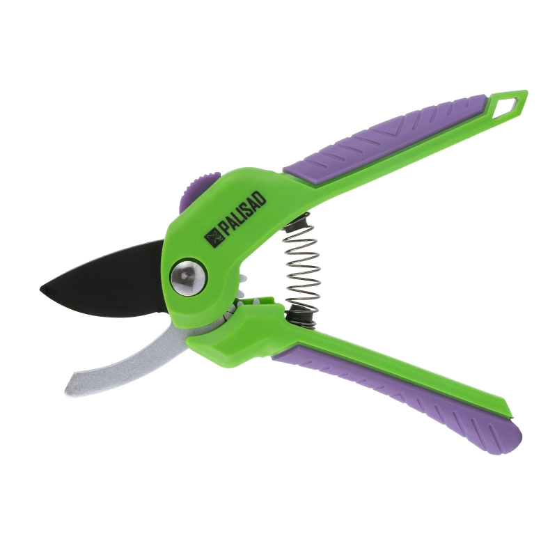 Секатор прямого реза, 210 мм, шестеренный привод, двухкомпонентные рукоятки, Palisad (60532)
