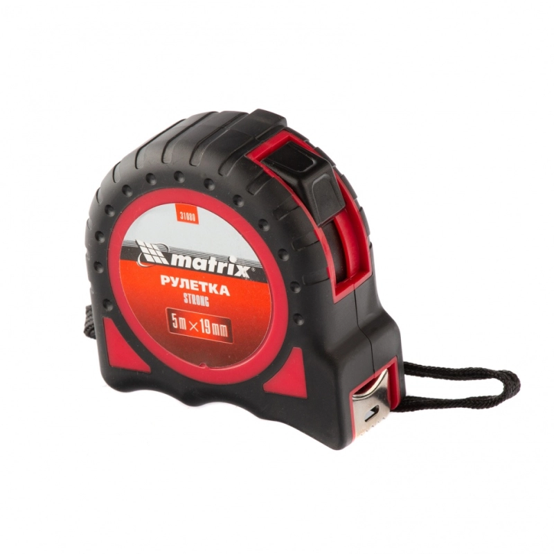 Рулетка Strong,5 м х 19 мм,обрезиненный корпус Matrix (31080)
