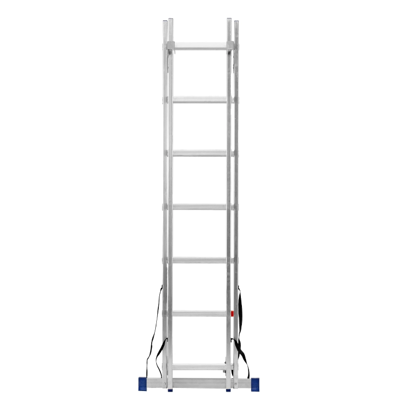 Лестница, 2 х 7 ступеней, алюминиевая, двухсекционная, Сибртех (97907)