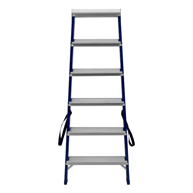 Стремянка двусторонняя 6 ступеней, стальная, Сибртех (97936)