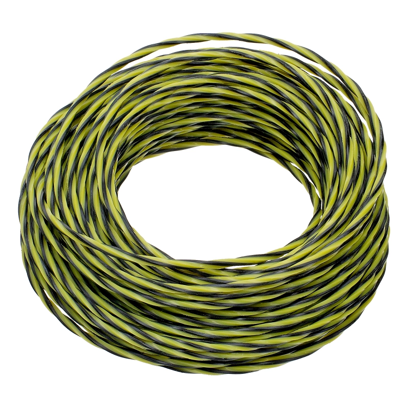 Леска для триммера двухкомпонентная витая квадратная, 2,4мм х 15м, блистер SkyCutter Denzel (96841)