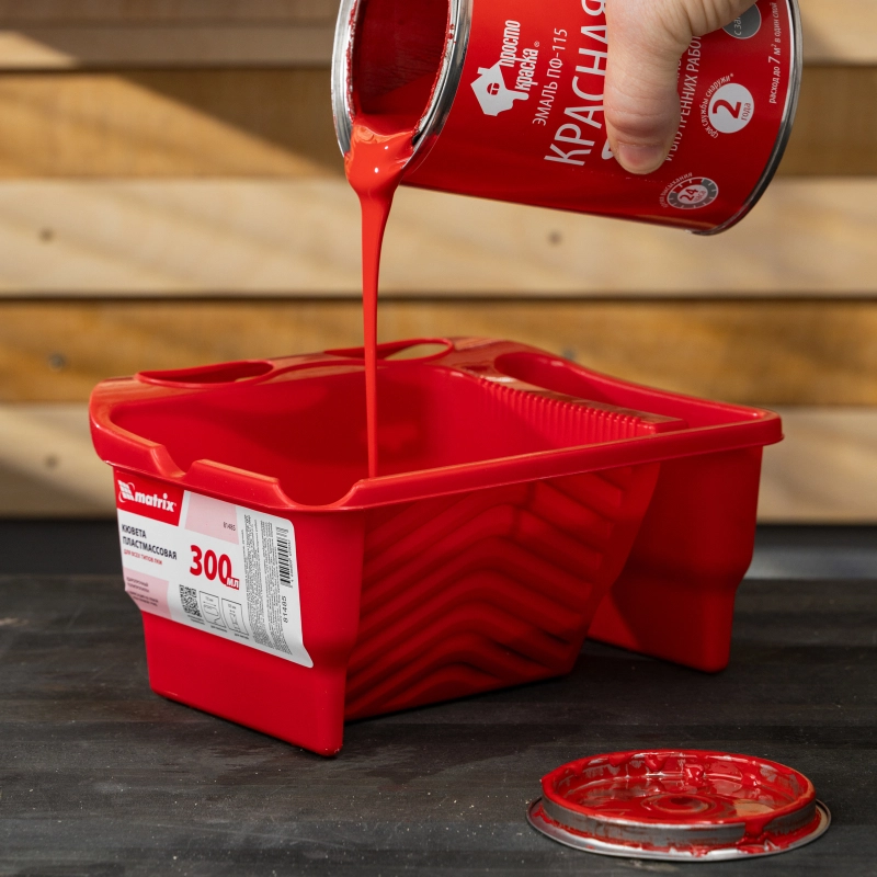 Кювета пластмассовая для кистей и мини-валиков, ручная, многофункциональная, 210 х 180 х 90 мм Matrix (81485)