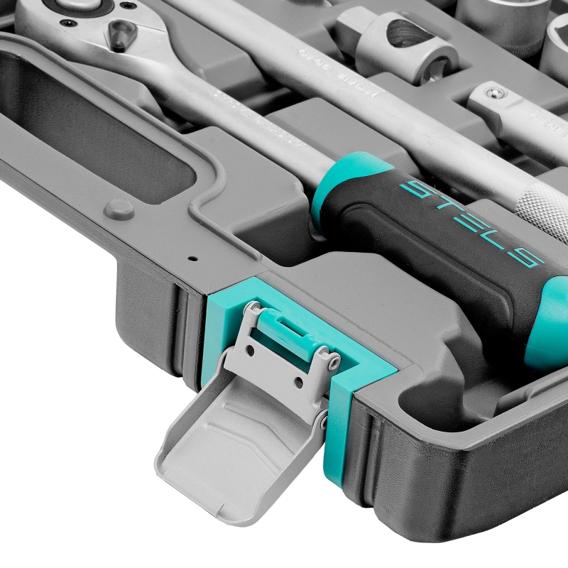Набор инструментов, 1/2", CrV, пластиковый кейс 31 предмет Stels (14102)