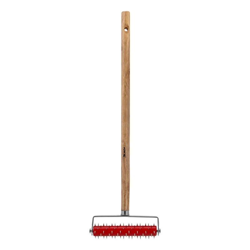 Валик для гипсокартона, 150 мм, игольчатый, деревянная ручка 500 мм MTX (87901)