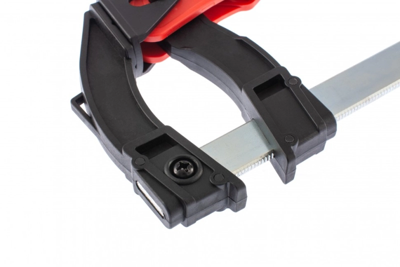 Струбцина реечная быстрозажимная, пластиковый корпус рычажно-храповой механизм, 100 х 90 х 195 мм, штанга 5 х 20 мм Matrix (20734)