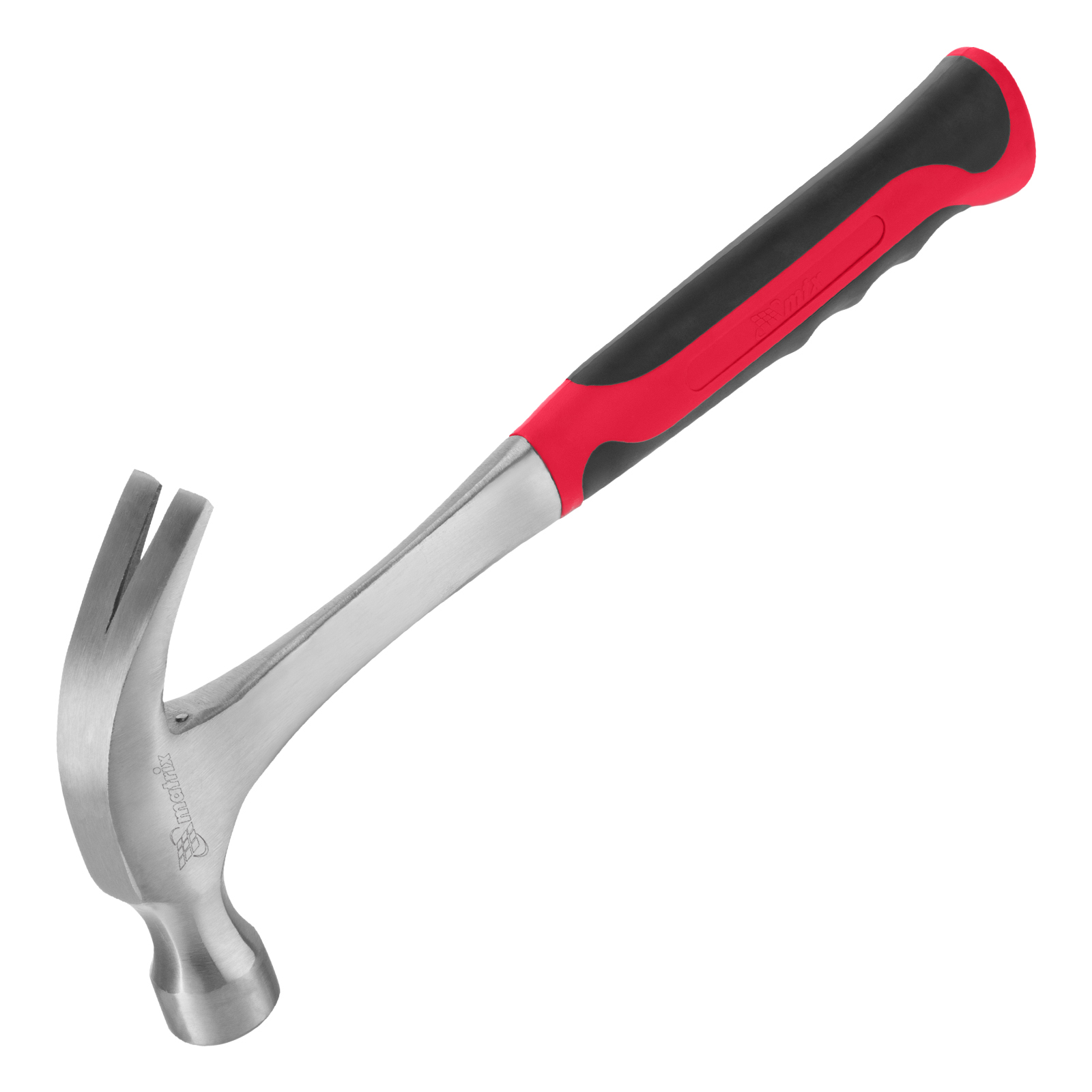 Молоток-гвоздодер, 450 г, цельнометаллический, двухкомпонентная рукоятка Matrix (10460)