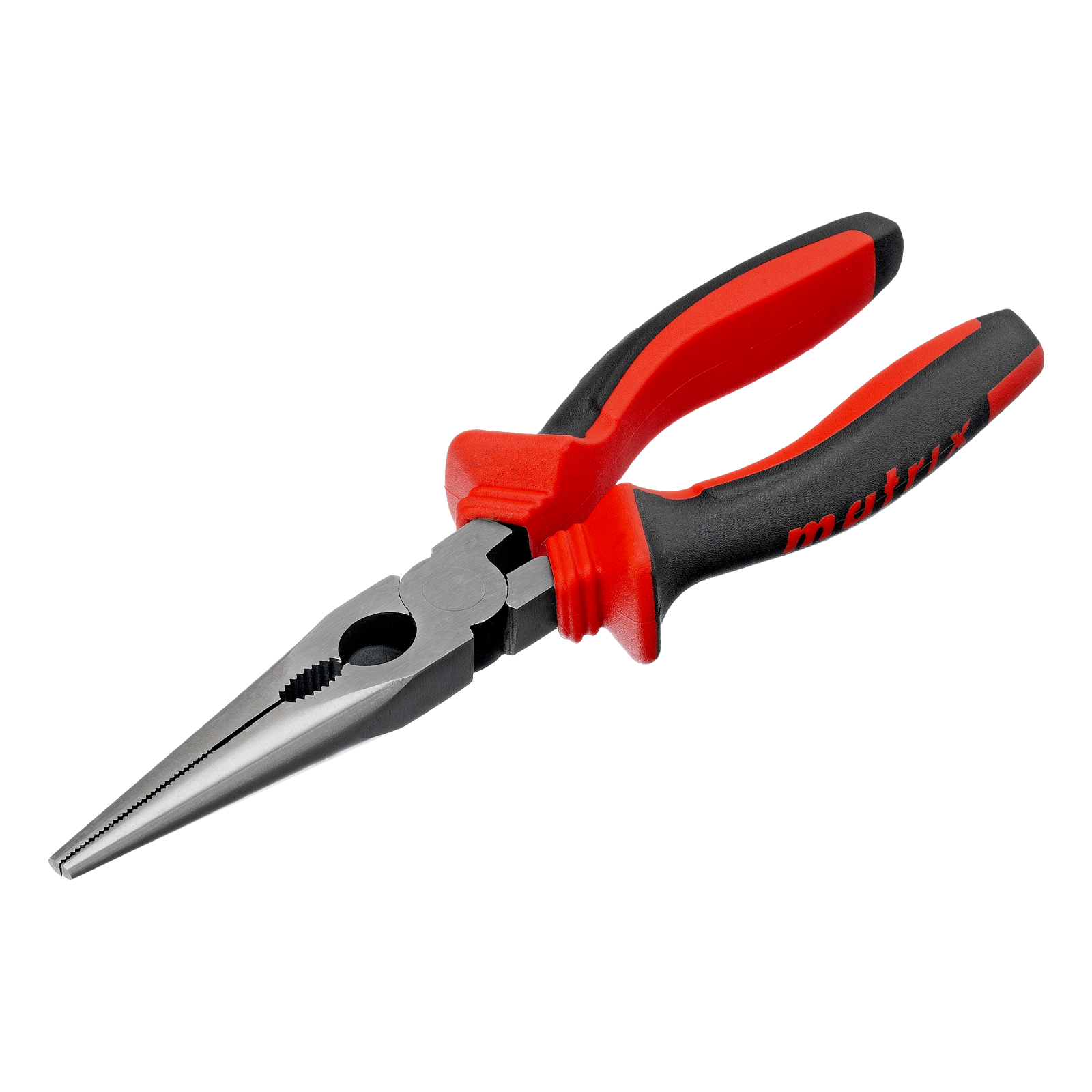 Длинногубцы прямые, 200 мм, хром-ванадий, двухкомпонентные рукоятки Matrix (17311)