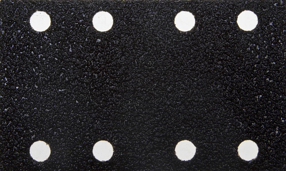 Лист шлиф. универс. URAGAN ″Оптимал. для тверд. пород дерева″ 8 отв. по линии, на липучке, для ПШМ, P40, 80х133мм, 10шт